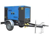 ТСС ЭД-360-Т400-2РКМ9 в шумозащитном кожухе на прицепе с АВР
